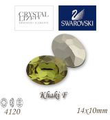 SWAROVSKI® ELEMENTS 4120 Oval Rhinestone - Khaki F, 14x10, bal.1ks