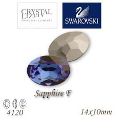 SWAROVSKI® ELEMENTS 4120 Oval Rhinestone - Sapphire F, 14x10, bal.1ks
