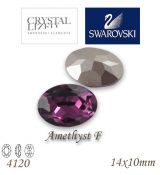 SWAROVSKI® ELEMENTS 4120 Oval Rhinestone - Amethyst F, 14x10, bal.1ks