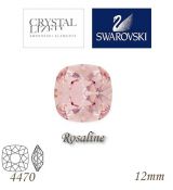 SWAROVSKI® ELEMENTS 4470 Square Rhinestone - Rosaline, 12mm, bal.1ks