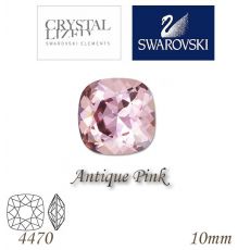 SWAROVSKI® ELEMENTS 4470 Square Rhinestone - Antique Pink, 10mm, bal.1ks