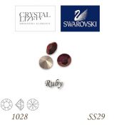 SWAROVSKI® ELEMENTS 1028 Xilion Chaton - Ruby, SS29, bal.1ks