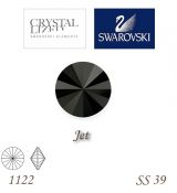 SWAROVSKI® ELEMENTS 1122 Rivoli - Jet, SS 39(8mm), bal.1ks