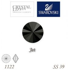 SWAROVSKI® ELEMENTS 1122 Rivoli - Jet, SS 39(8mm), bal.1ks