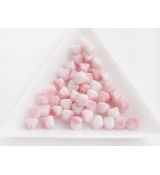 Lucerny(pyramídky) ružovo-biele, 6mm, bal.40ks