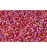 Toho Round TR-11-165CF Trans-Rainbow-Frosted Ruby 11/0, bal.10g