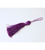 Textilný strapec - Tmavo fialový - 6,5cm, bal.1ks