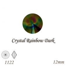 SWAROVSKI® ELEMENTS 1122 Rivoli - Crystal Rainbow Dark, 12mm, bal.1ks