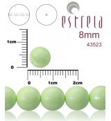Voskované perly zn.Estrela (43523 - pastelová baby zelená) 8mm, bal.15ks