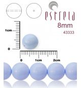 Voskované perly zn.Estrela (43333 - pastelová baby modrá) 8mm, bal.15ks