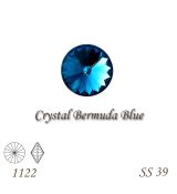 SWAROVSKI® ELEMENTS 1122 Rivoli - Crystal Bermuda Blue, SS 39(8mm), bal.1ks