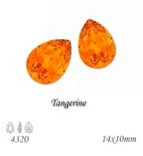 Swarovski Pear Rhinestone 4320 Tangerine