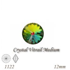 SWAROVSKI® ELEMENTS 1122 Rivoli - Crystal Vitrail Medium, 12mm, bal.1ks