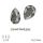 SWAROVSKI® ELEMENTS 4320 Pear Rhinestone - Crystal Dark Grey, 14x10, bal.1ks