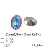 SWAROVSKI® ELEMENTS 4120 Oval Rhinestone - Crystal Army Green DeLite, 14x10mm, bal.1ks
