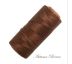 Linhasita voskovaná priadza na micro macramé - Autumn Brown, 0,5mm, bal.1klbko (335m)