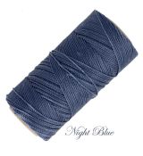 Linhasita voskovaná priadza na micro macramé - Night Blue, 1mm, bal.1klbko (168m)