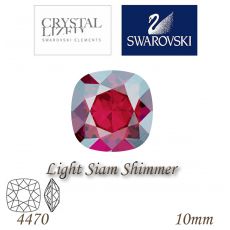 SWAROVSKI® ELEMENTS 4470 Square Rhinestone - Light Siam Shimmer, 10mm, bal.1ks