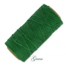 Linhasita voskovaná priadza na micro macramé - Green, 1mm, bal.1klbko (168m)