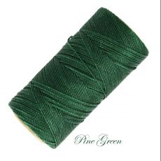 Linhasita voskovaná priadza na micro macramé - Pine Green, 0,5mm, bal.1klbko (335m)