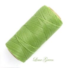 Linhasita voskovaná priadza na micro macramé - Lime Green, 0,5mm, bal.1klbko (335m)
